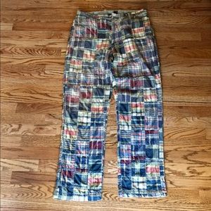 J. Crew Authentic Vintage Madras Patchwork Pants